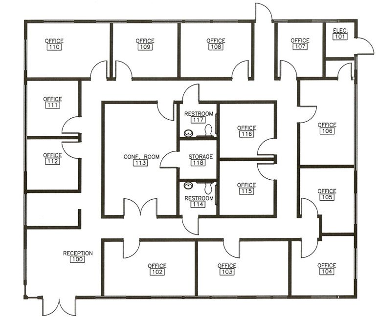 Office Floor Plans office space is available for rent or lease