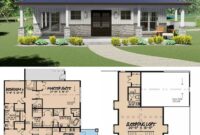 3Bedroom TwoStory Modern Farmhouse with Sleeping Loft (Floor Plan