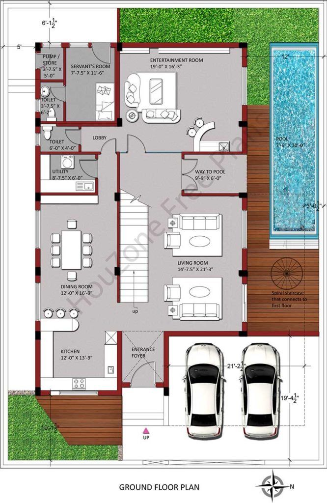 Luxury Duplex House Plans In India 2020 30x40 house plans, 30x50
