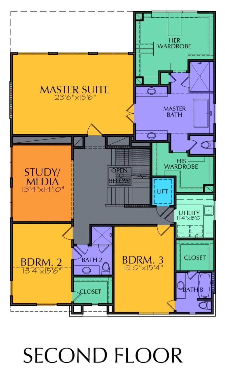 Two and a Half Story Home Plan Preston Wood & Associates