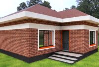 2 Bedroom Simple House Plan Brick house plans, Simple