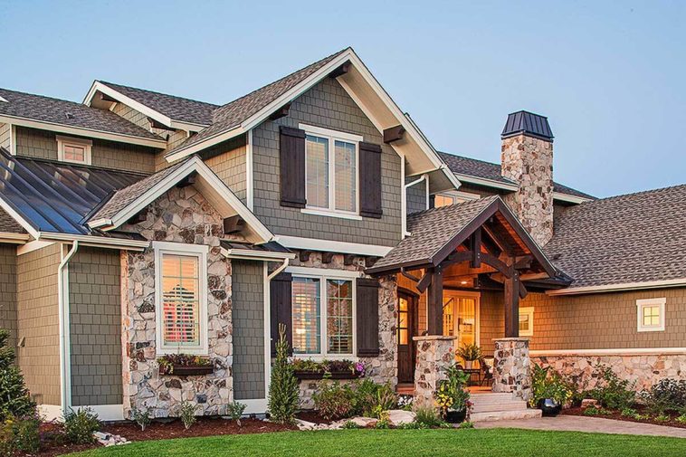 5 Bedroom TwoStory Traditional Home with Craftsman Appeal (Floor Plan