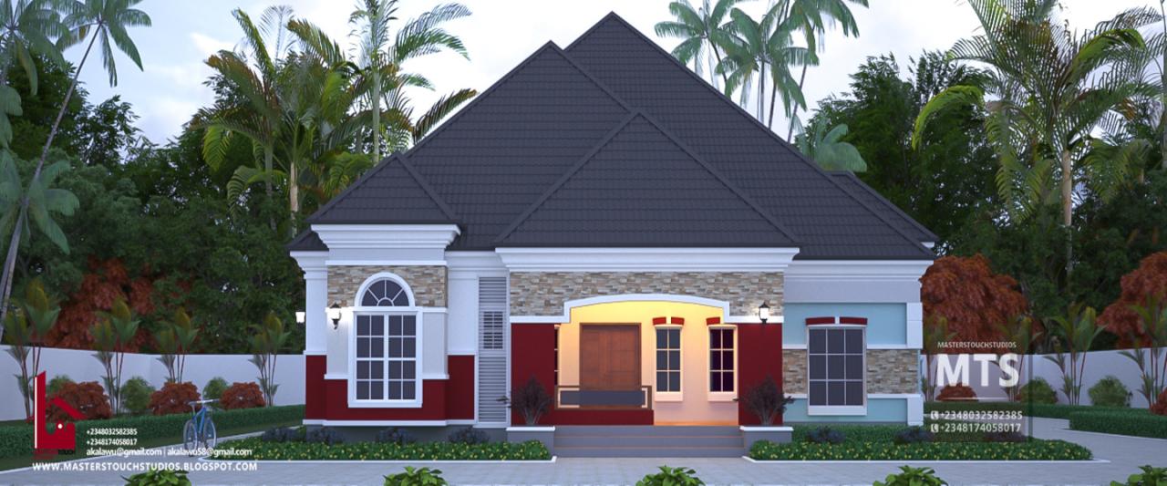 5 Bedroom Bungalow Plans In Nigeria Stylish 5 Bedroom Bungalow House 90C