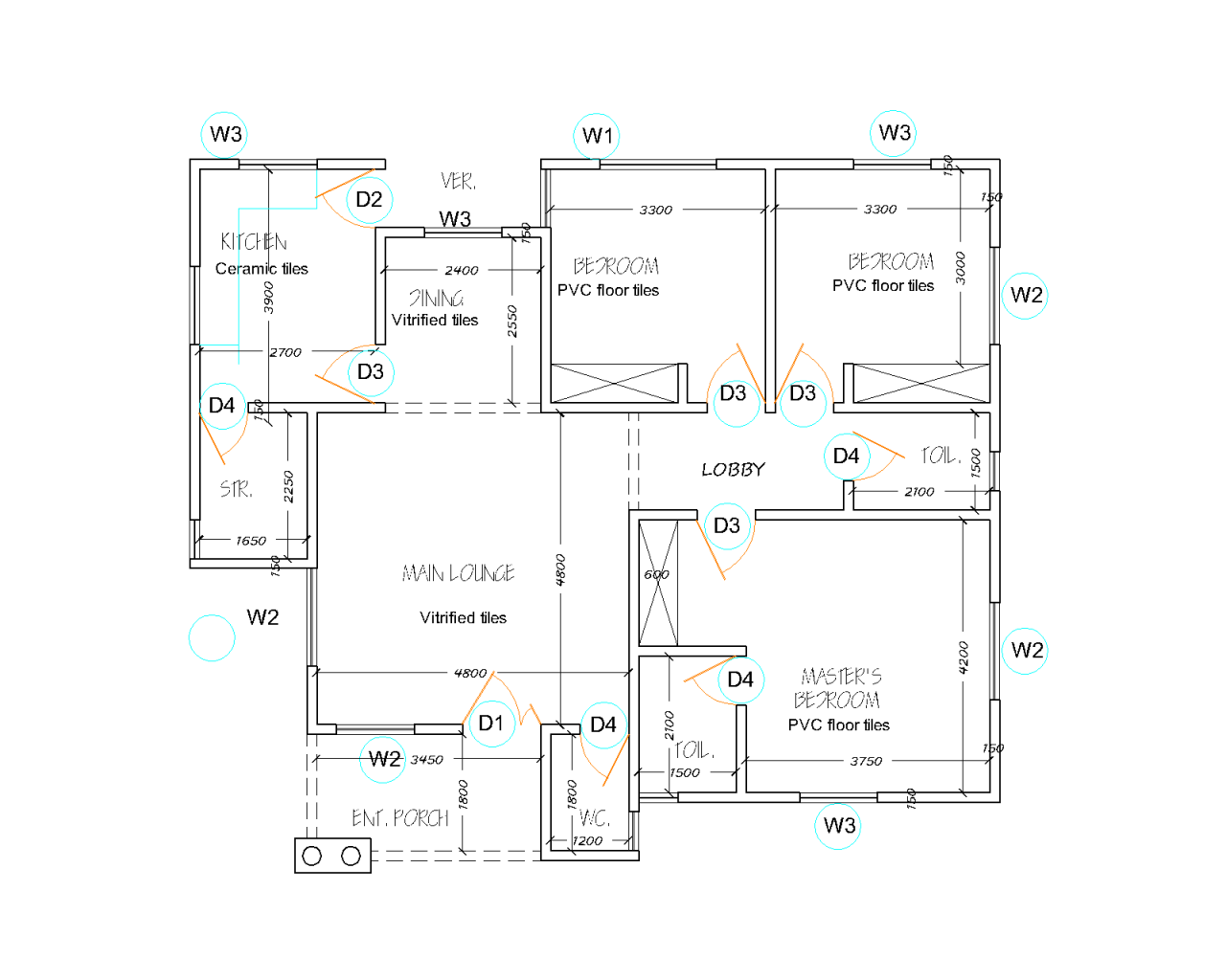 3 Bedroom Flat Plan And Design In Nigeria Online Information