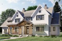 Two Story Farm House Style House Plan 8773 Pebble Brook 8773