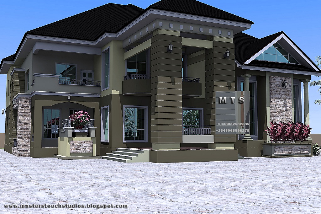 5 Bedroom Duplex Modern and contemporary Nigerian building Designs