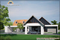 Single Floor House Elevation 2900 Sq. Ft Kerala home design and
