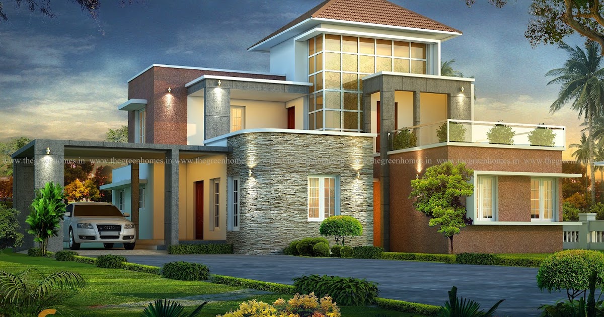 Green Homes Contemperory Style House in 2700 Sq.Feet