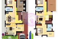 1197 sqft 3 bedroom villa in 3 cents plot Double storey house plans