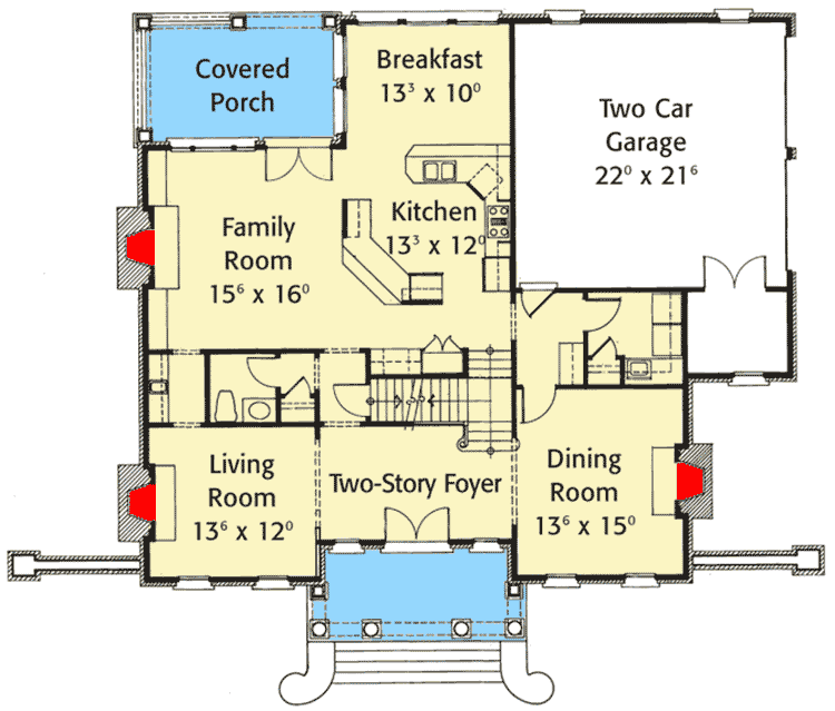 Plan 5625AD Classic Two story foyer, Foyer design, How to plan