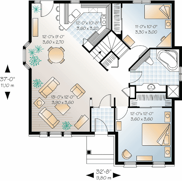 Open Floor Plan Small House Designs Open floor plan homes are