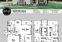 2 Story Modern Farmhouse Style Plan Banyon Hills House plans