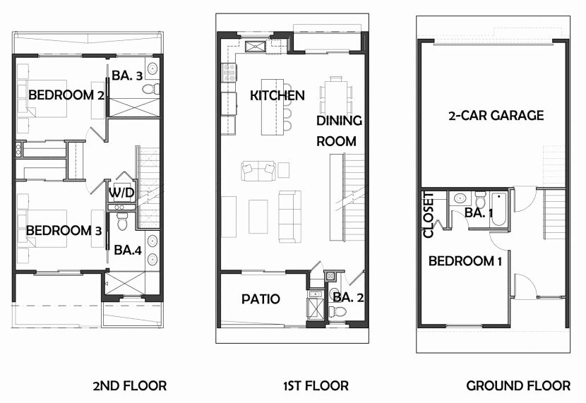 53+ Two Story Row House Plan