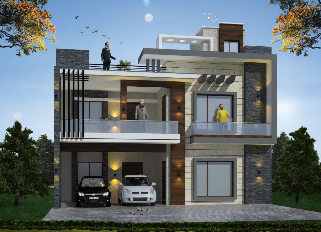 Pin by Arya 3d on 3d elevation Cool house designs, Small house design