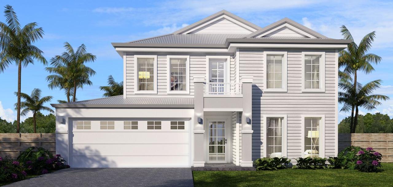 Hamptons Style Upper Living Home Designs Online Hamptons 2 Storey