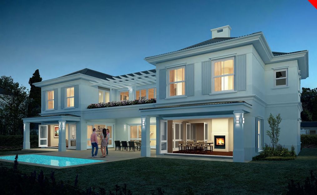 Love the U shape of this house, but the entertainment area needs to be