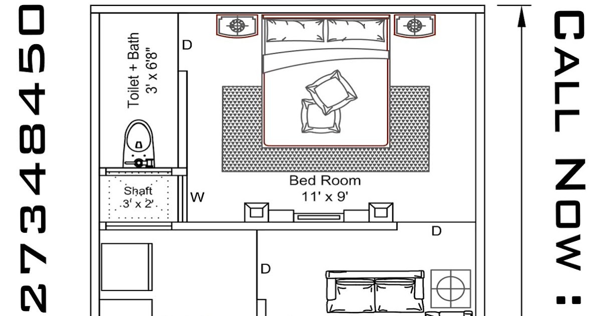 House Plan 15' x 40' Sq.ft.