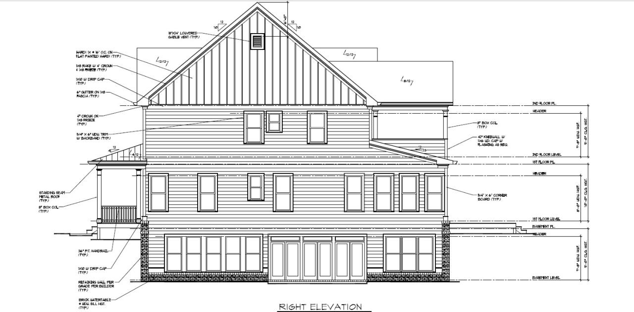 Final Elevations and Floor Plans (New Design)