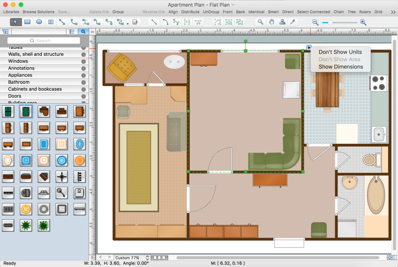 Room Floor Plan Software Apartment design Ecdesign 3D room and
