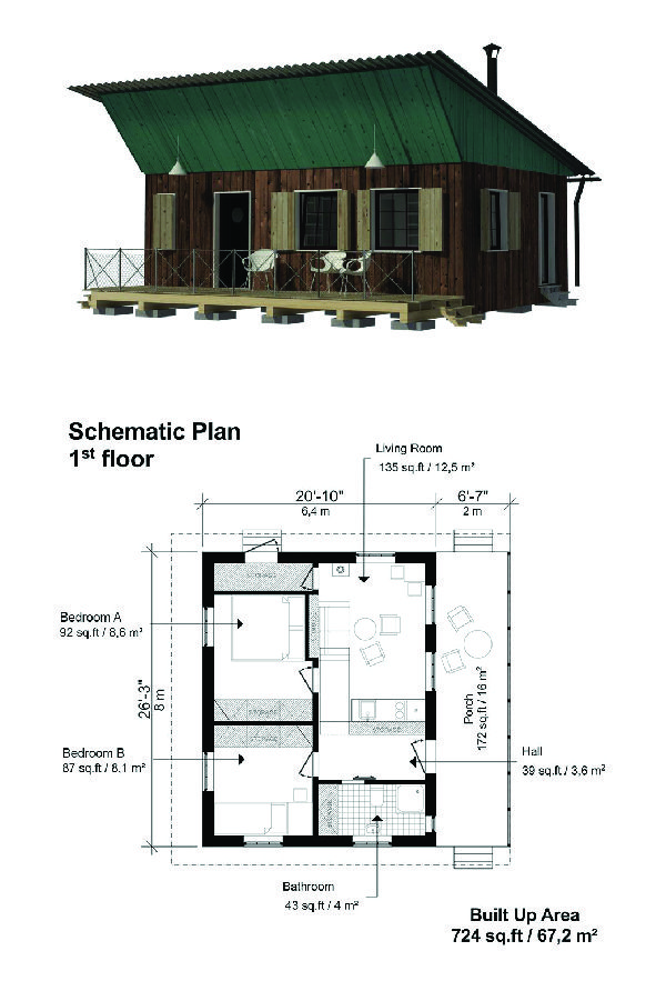 20+ Small Cabin Plans With Loft And Porch Ideas HMDCRTN