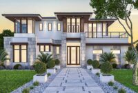 Plan 86033BW Spacious, Upscale Contemporary with Multiple Second Floor