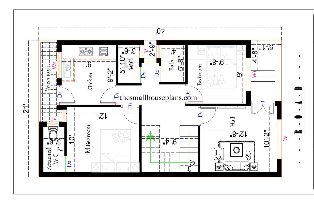20*40 Duplex House PlanBest Small House Plan for 20x40 Site