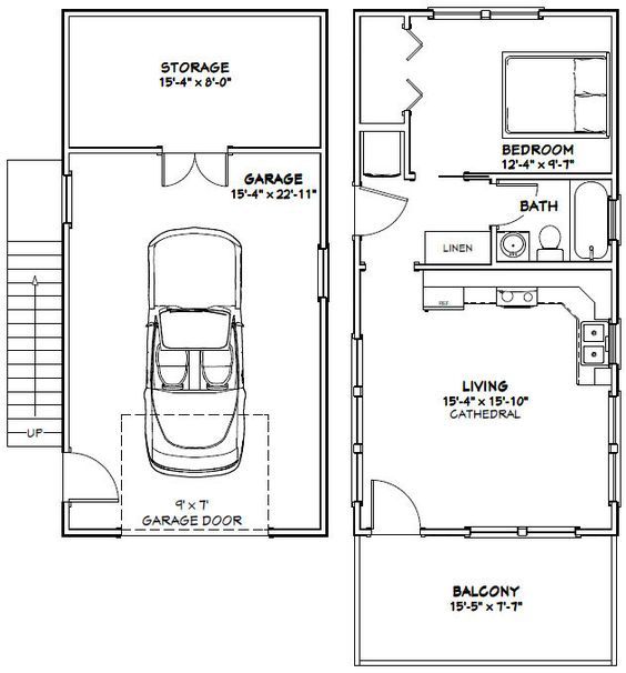 16x32 House 16X32H10 647 sq ft Excellent Floor Plans How to