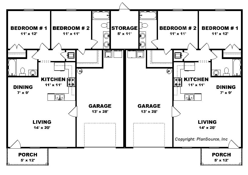 Duplex House 2 Bedroom 2 Bath Joy Studio Design Gallery Best Design