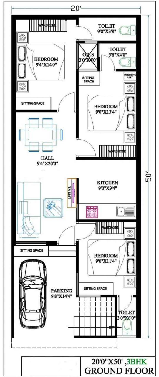 3 Bedroom House Plans 1000 Sq Ft Indian Style www
