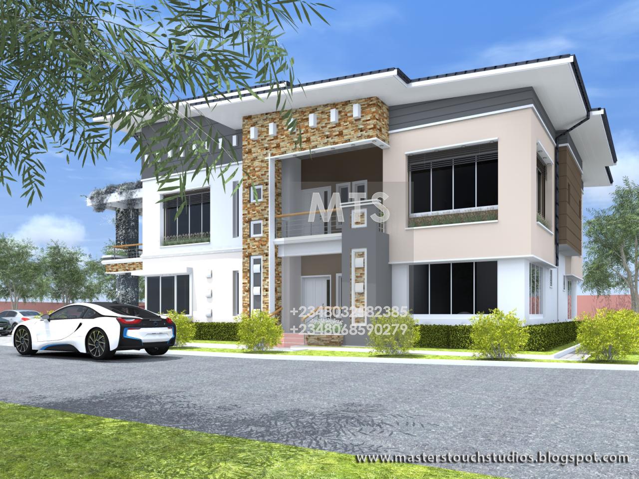 Modern and contemporary Nigerian building Designs Engr. Eddy 6 bedroom
