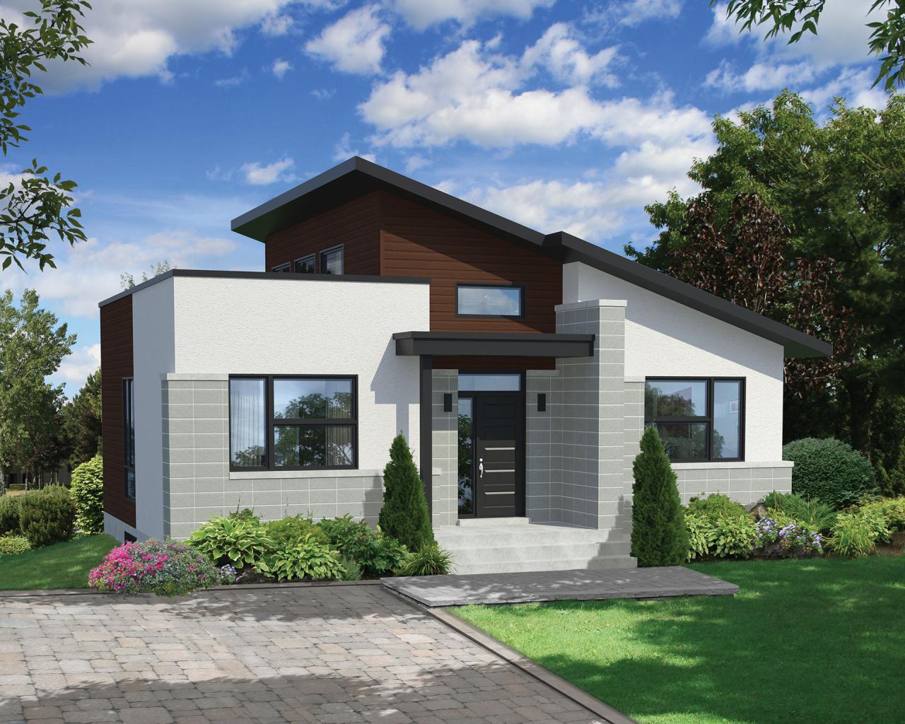 Bold and Compact Modern House Plan 80775PM Architectural Designs