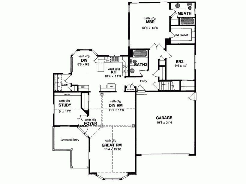 New One Story Two Bedroom House Plans New Home Plans Design