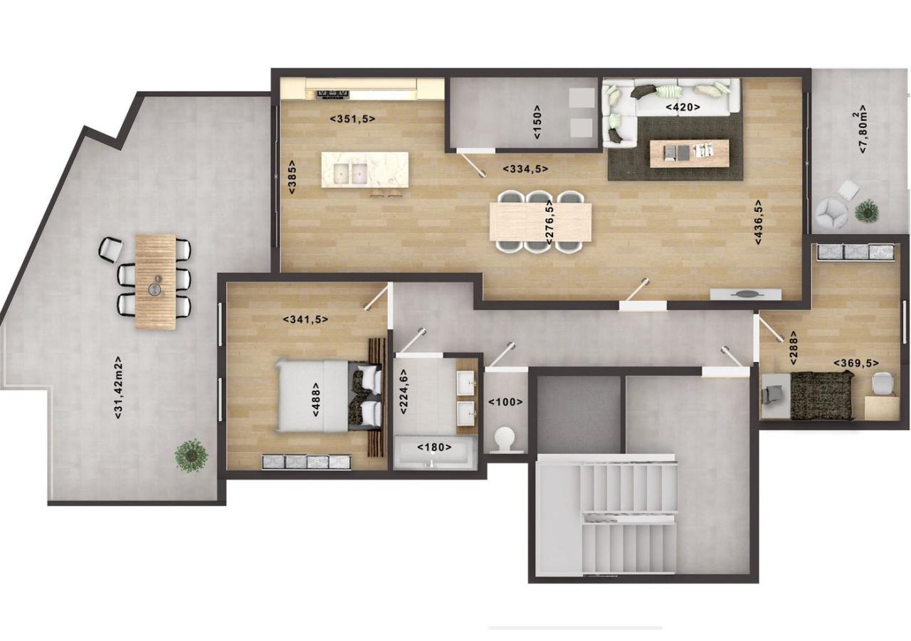 2D HOME FLOOR PLAN RENDERING SERVICES WITH CGTrader