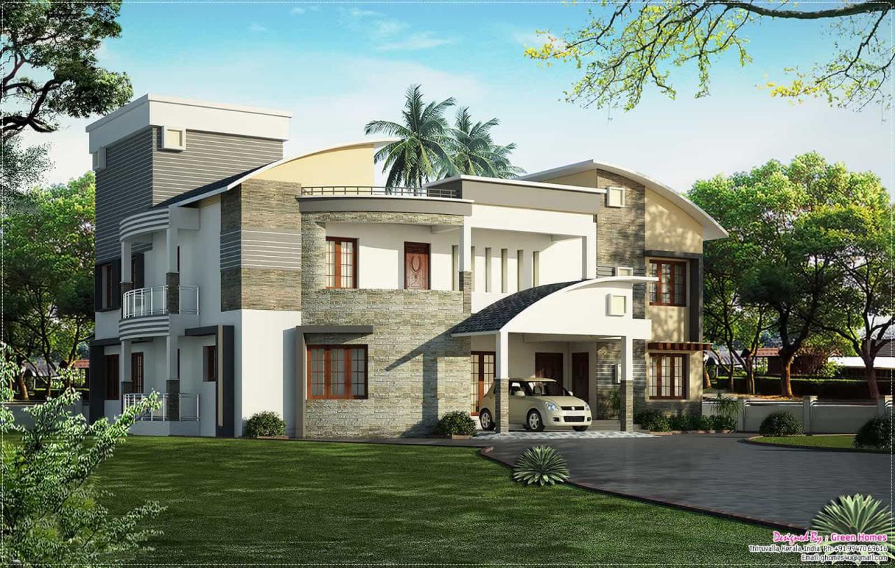 Latest Kerala House Model at 4400 sq.ft