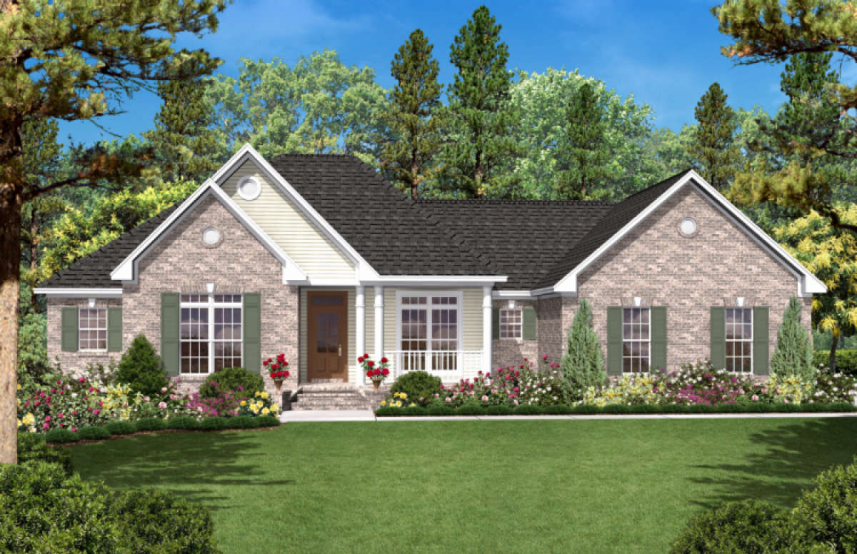 Country Plan 1,600 Square Feet, 3 Bedrooms, 2 Bathrooms 04100013