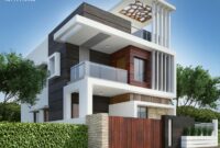 Exterior Modern Duplex House Front Elevation Designs