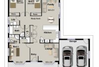 Elegant 3 Bedroom House Plans With Double Garage New Home Plans Design