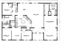 Barndominium Floor Plans 40x60 5 Bed 2 Bath Cabrito