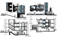 Apartment Section Plan And Elevation Design Cadbull
