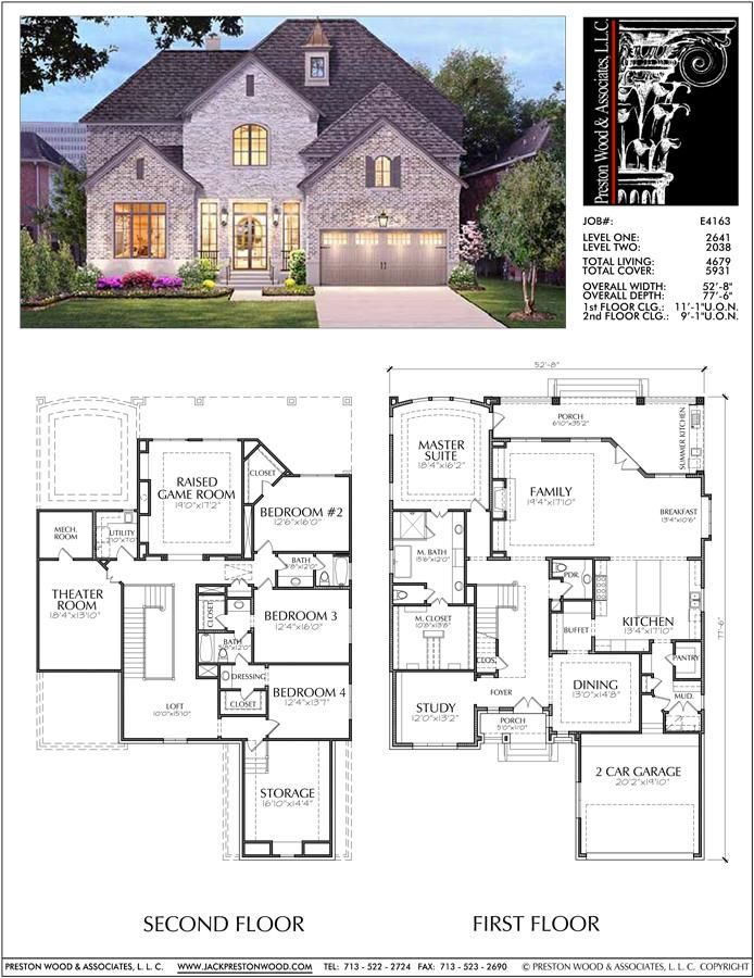 Two Story House Plan E4163 Victorian house plans, House blueprints