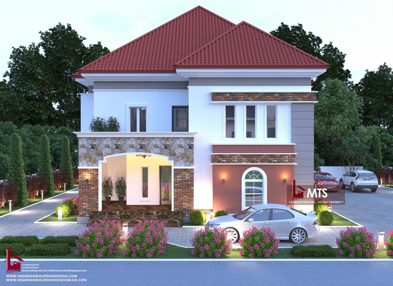 5 BEDROOM DUPLEX (RF D5035) NIGERIAN BUILDING DESIGNS