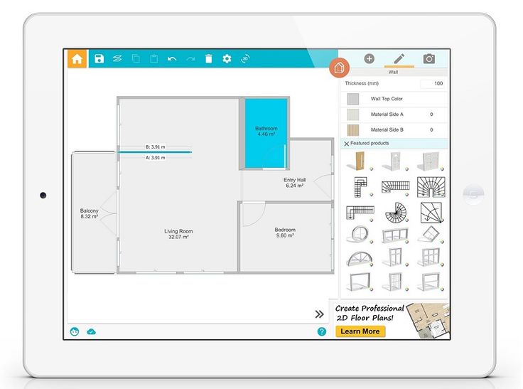 Download iPad Floor plan app, Create floor plan, Home design software