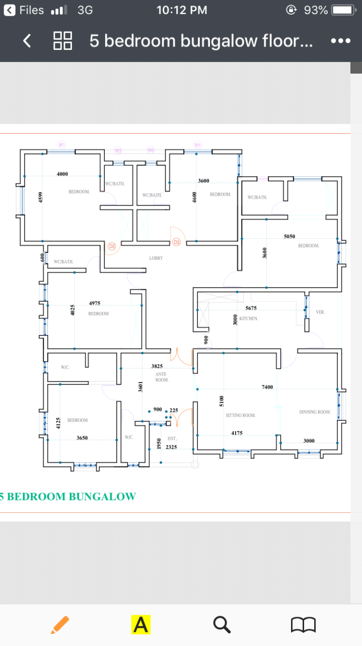Small Beautiful Bungalow House Design Ideas Five Bedroom Bungalow Plan