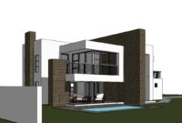 01223520240316-M280D-3D-View-3D-View-13 Modern 2 Storey House Design 3 Bedroom House Plan