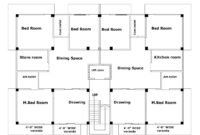 5 storey building design with plan 3500 SQ FT First Floor Plan