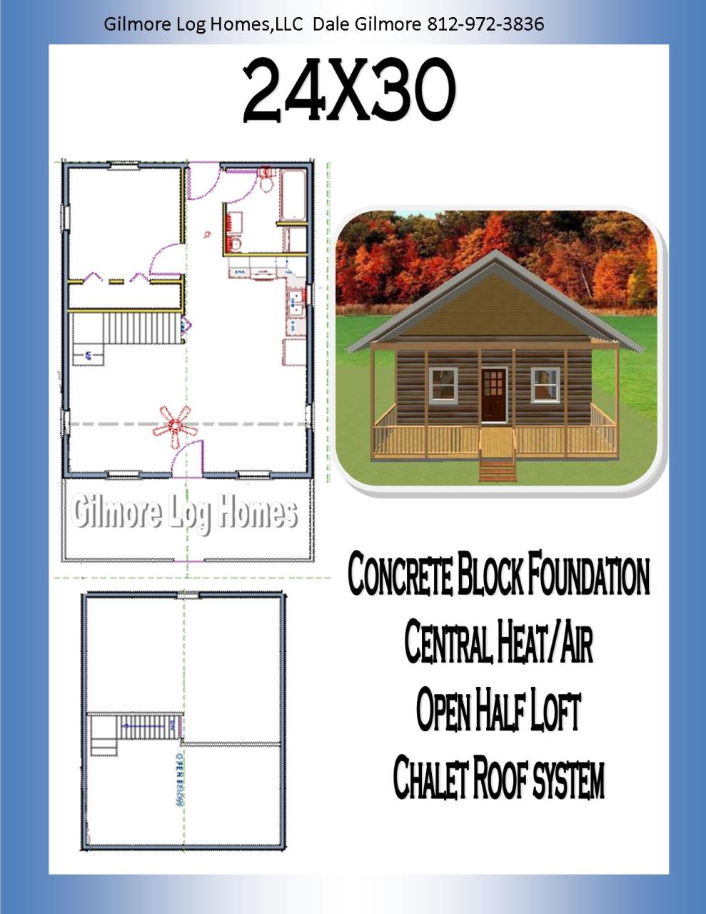 Gilmore Log Homes Floor Plans