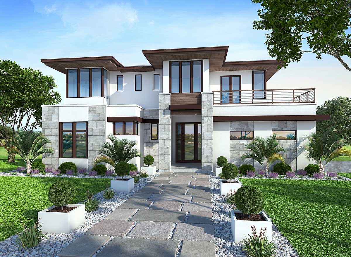 Popular Ideas 2 Story Home Plans With Balconies