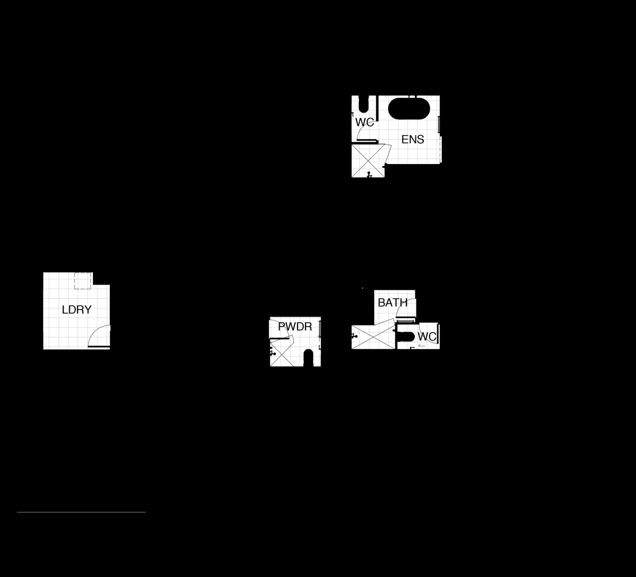 Kensington Collection floor plan. Two storey, 5 bedroom. guest room