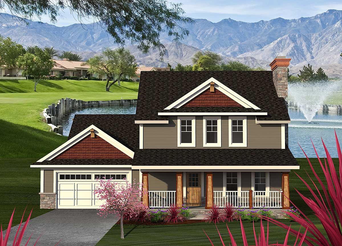 Plan 89944AH 2Story Family Friendly House Plan Country style house