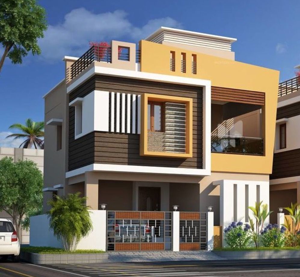 Simple Duplex Exterior Design